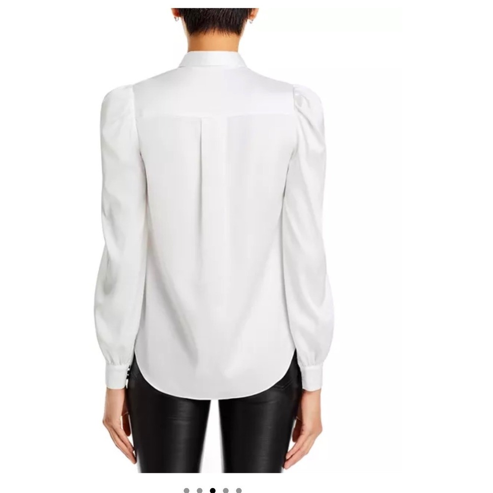 Generation Love‎ Arly Bow Blouse White Black Long Sleeve XL Top NWT (G) - Picture 6 of 11